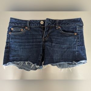 American eagle dark denim shorts
